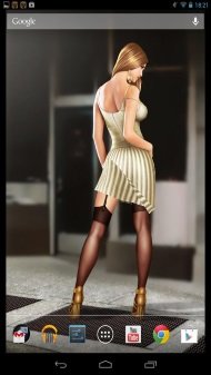 Sexy Striptease Live Wallpaper  на андроид — порно игра