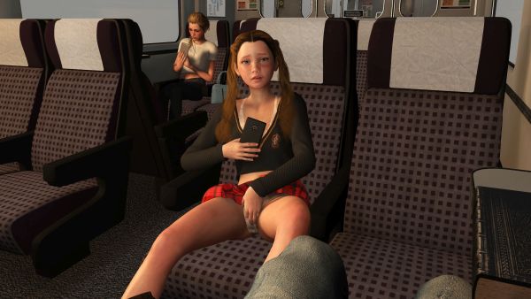 A Girl on a Train — порно игра